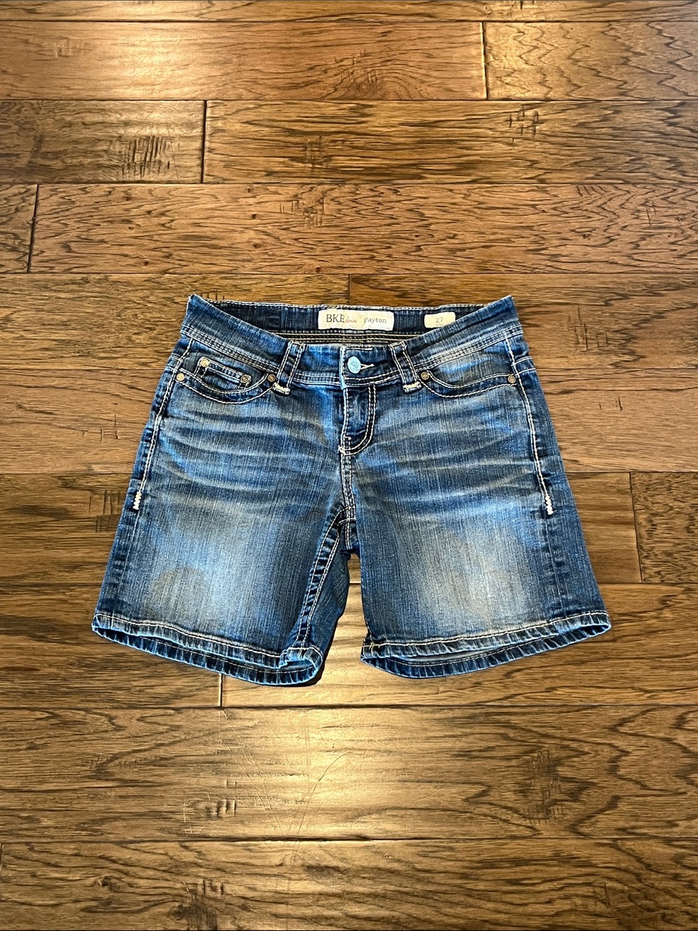 BKE Denim Payton Mid Rise Shorts Size 27